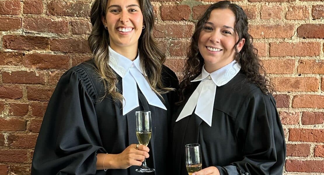 Assermentation de nos deux nouvelles avocates Me Elyse Arsenault et Me Laurianne Blain